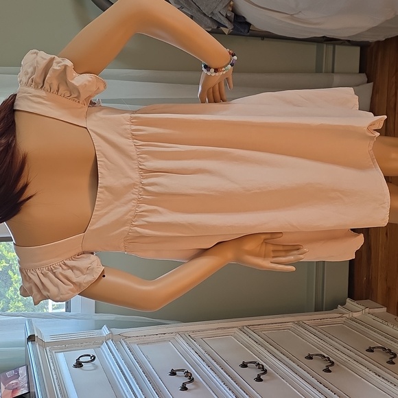 ​Anthropologie o.p.t Ruffle Flutter Sleeve Babydoll Cottagecore A-line Dress M - Picture 6 of 11